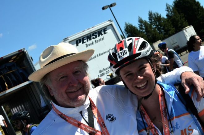 Mel and Nick after the race