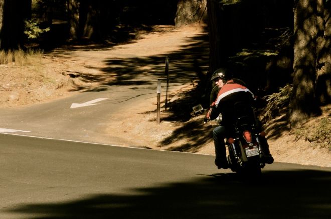 unknown old man biker