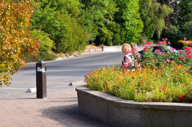 Two girls posing at Rodney Strong