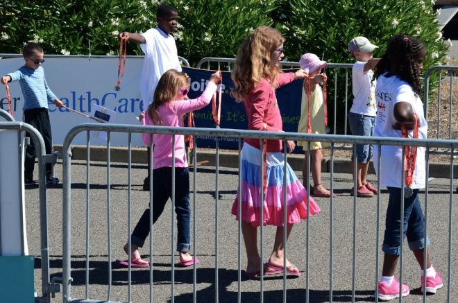 Young poser at MS-150 Sonoma Village