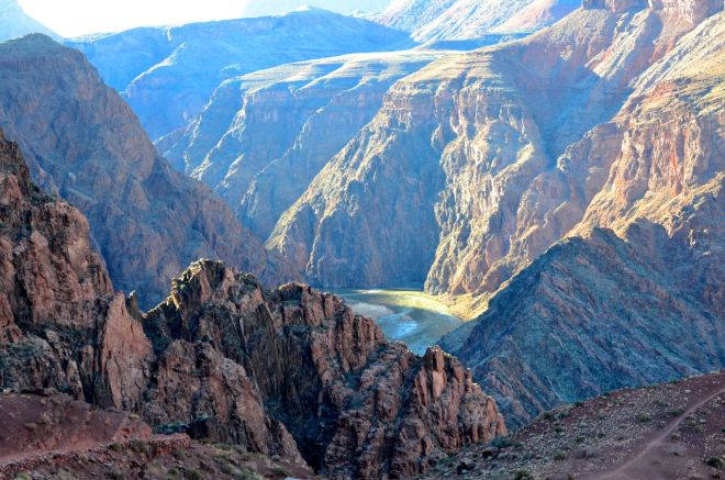 detail of Colorado and plateau line
