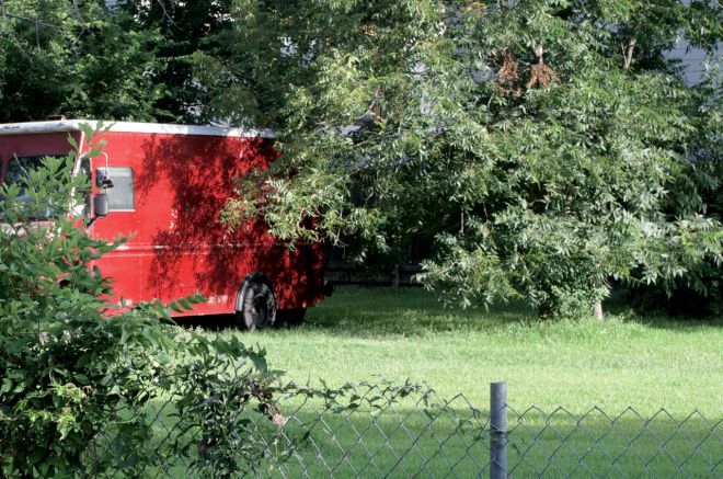 abandoned food truck