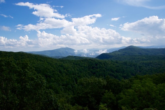 Blue Ridge Mountains closer to Ashville