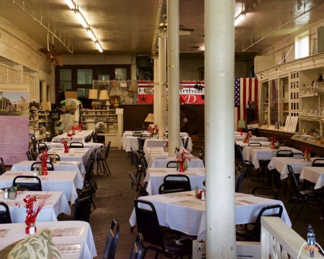 Mr Dee's White Table Cloth