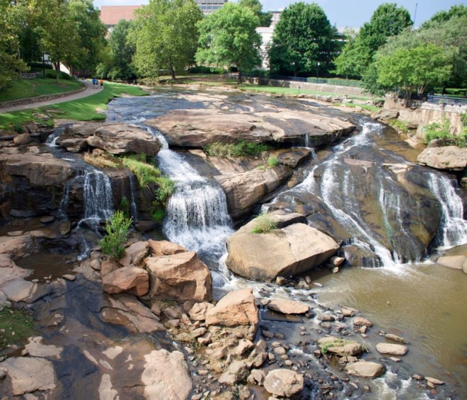 Waterfall in Greenville