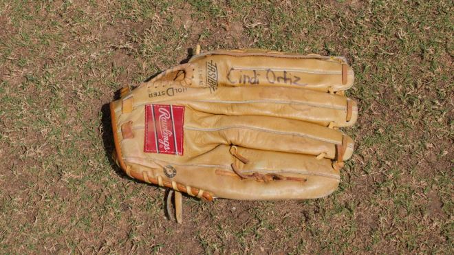 Cindi Ortiz' Ball glove